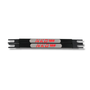 Barra Estabilizadora Trasera Akt NKD 125 Con Emblema inoxidable - Barra de color Negro en Pintura Electrostática