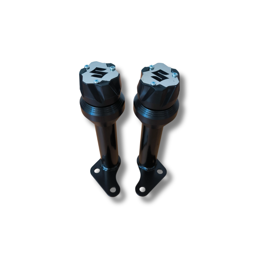 Defensa Slider Punta Redonda Suzuki Gixxer 150 + Accesorios - Imagen 2