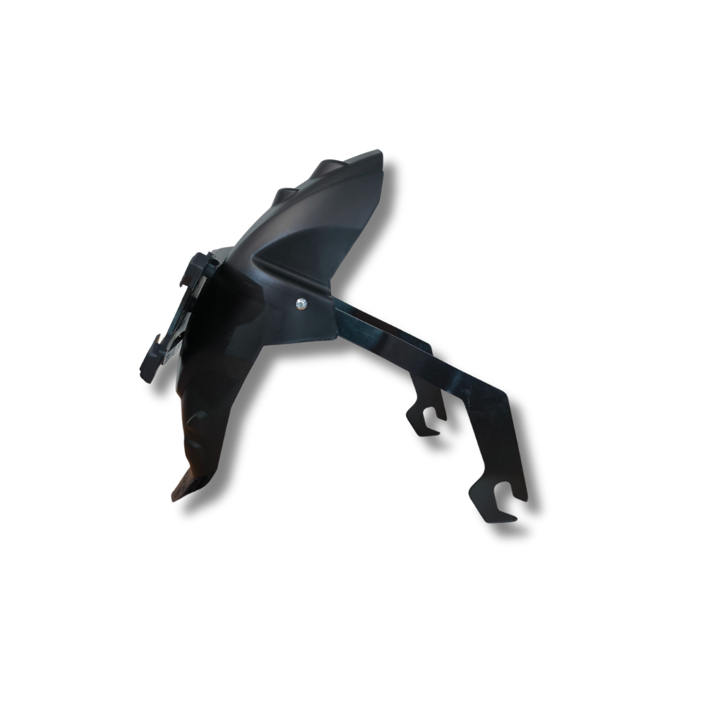 Guardabarro Trasero Hammer Platina Plana + Porta Placa - Imagen 2