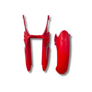 Kit Protector de Barras (H) y Motor (Pico Loro) Con Emblema Honda color rojo
